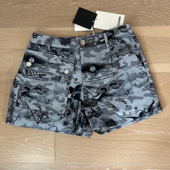 Masha Ma x ITIB Paris Shorts Skort XL NWT Gray Black - Picture 1 of 6